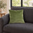 Castello Velvet Pillow - Summer Green - 17x17 square pillow - lifestyle