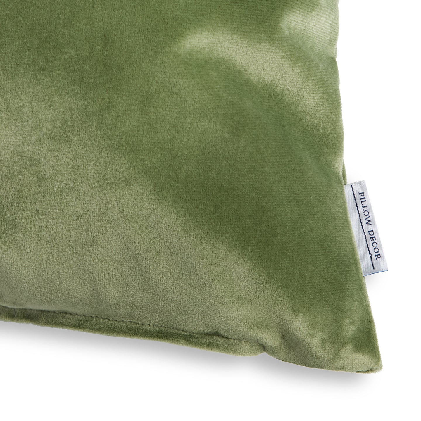 Castello Velvet Pillow - Summer Green - corner detail | all-groups