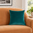 Castello Velvet Pillow - Teal - 17x17 square pillow - lifestyle