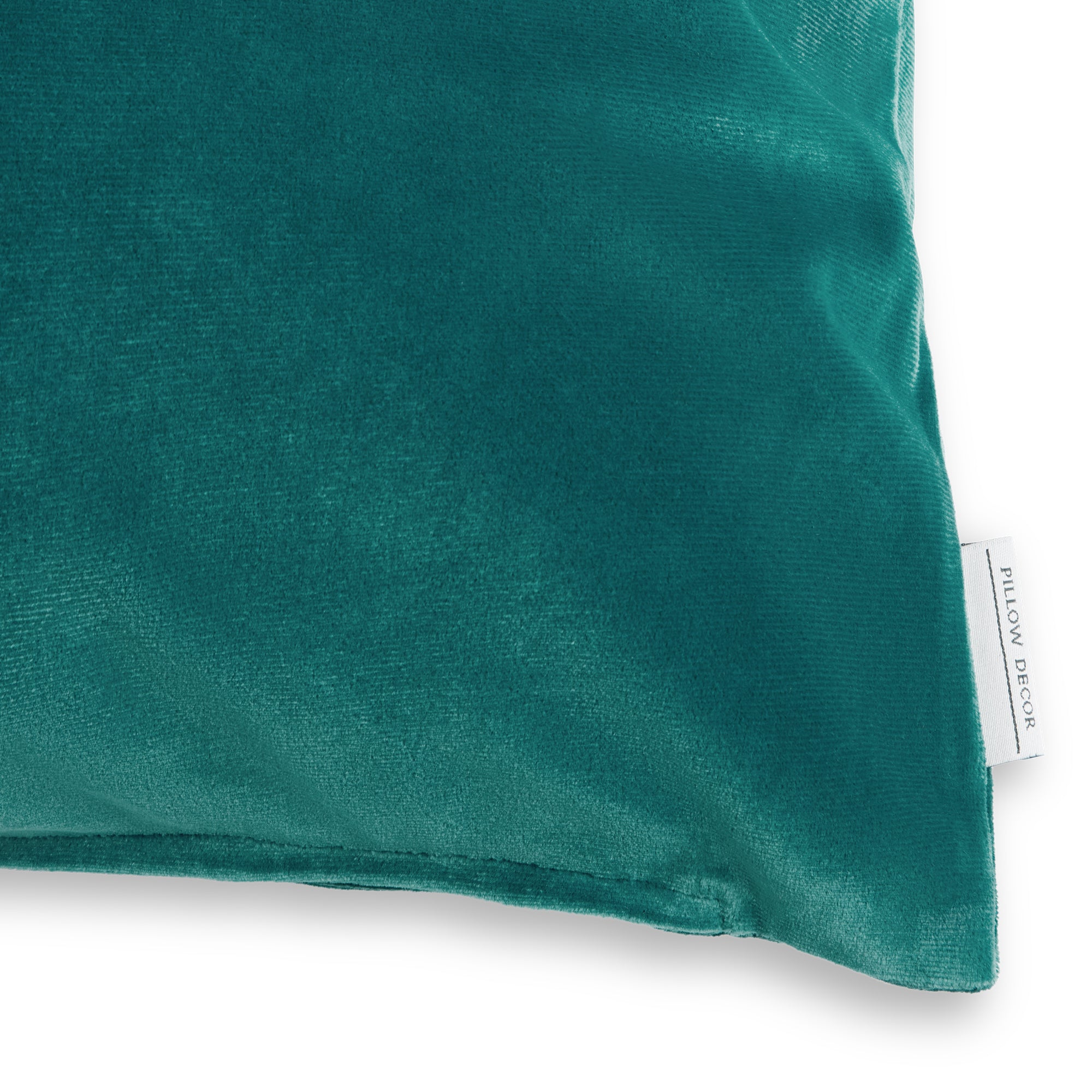 Castello Velvet Pillow - Teal - corner detail | all-groups