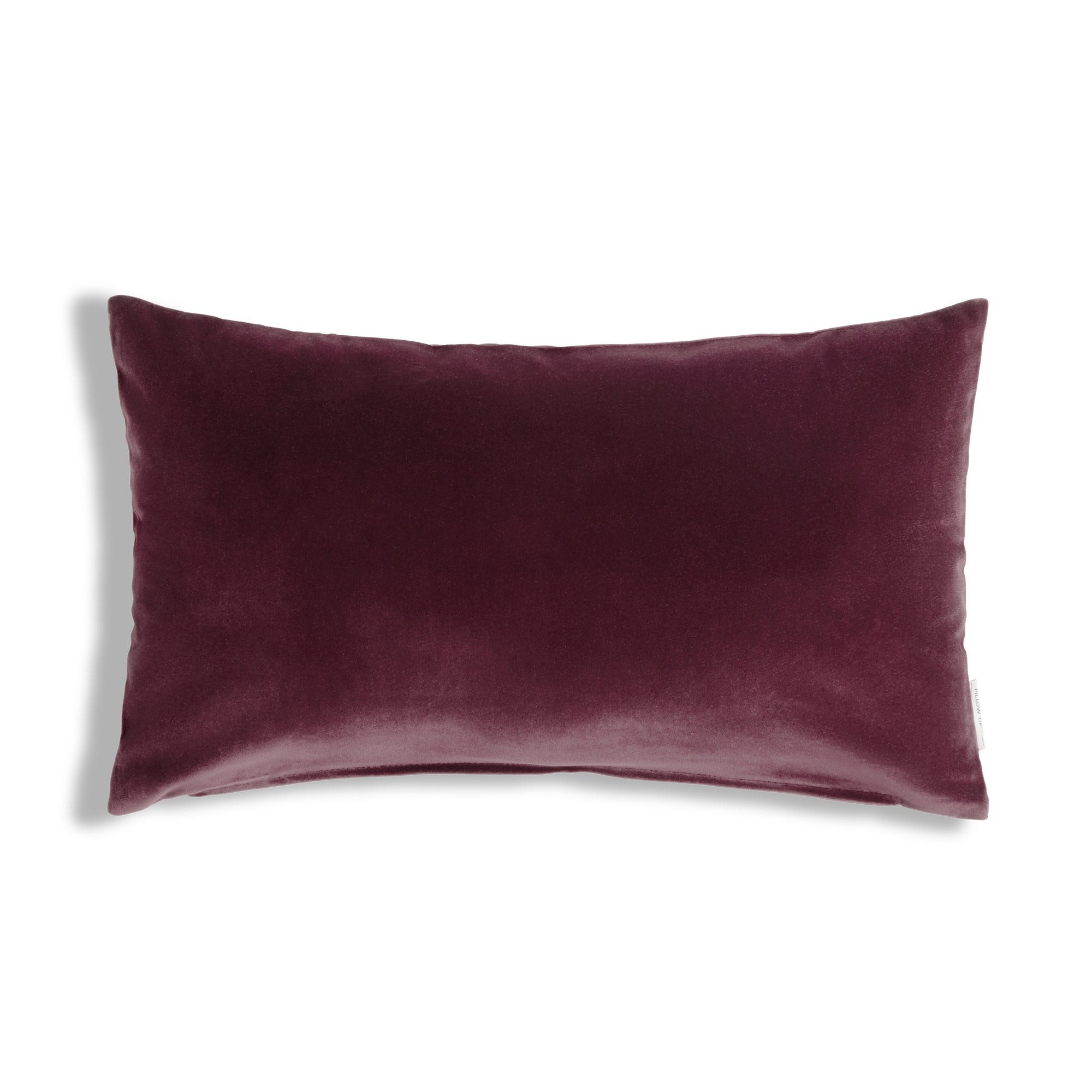 Castello Velvet Pillow - Wine - 12x20 lumbar pillow