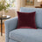 Castello Velvet Pillow - Wine - 17x17 square pillow - lifestyle