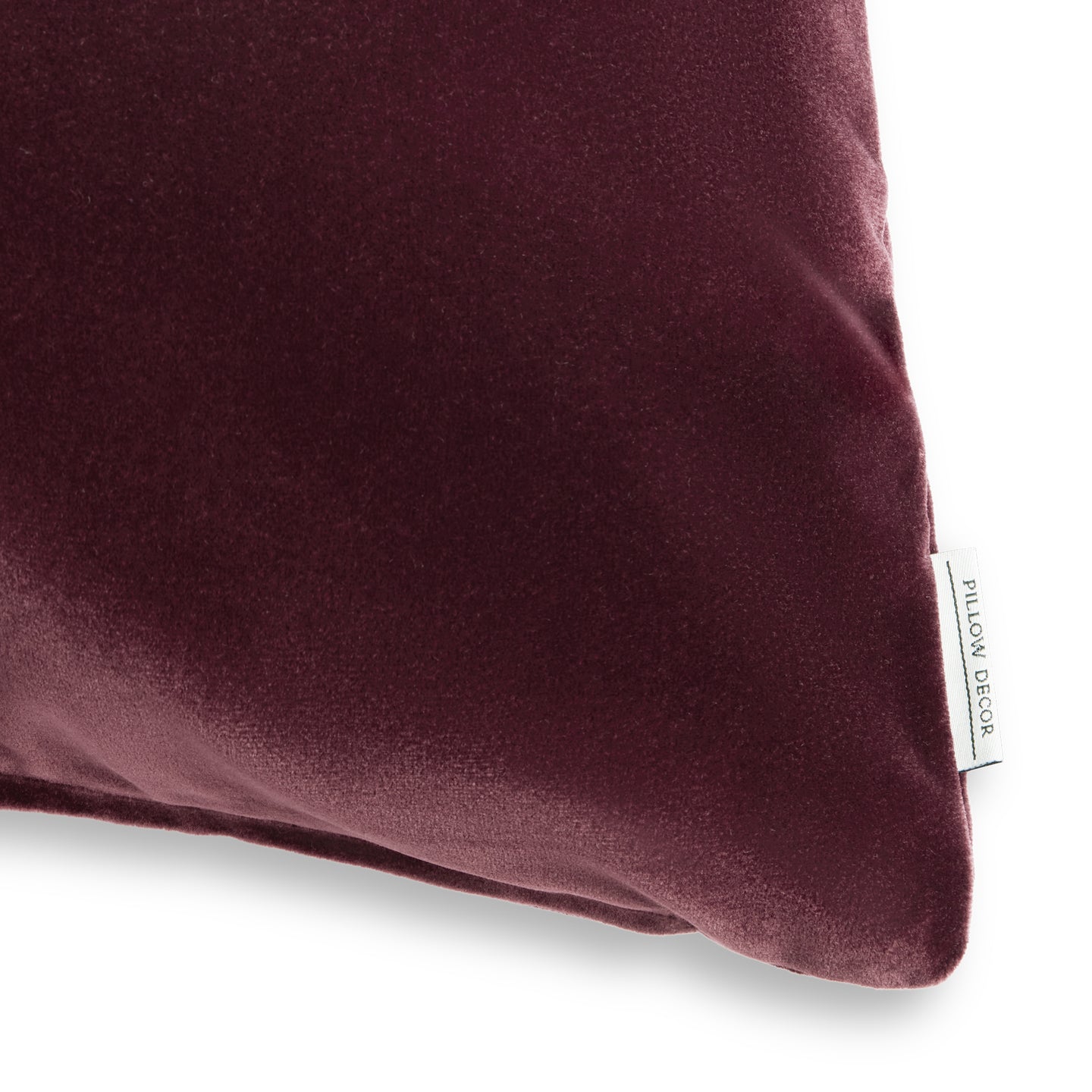 Castello Velvet Pillow - Wine - corner detail | all-groups