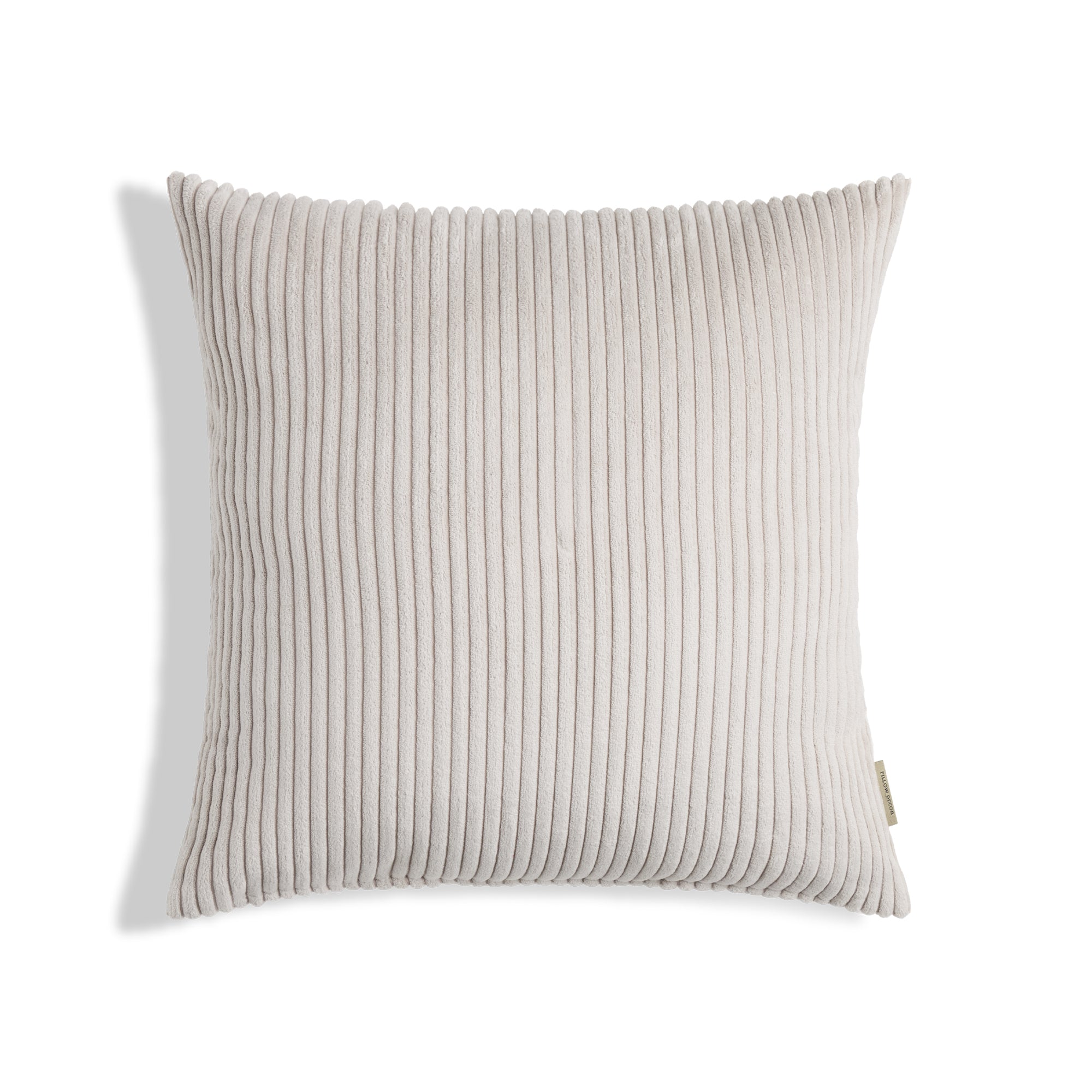 Margo Corduroy Pillow - Ash Gray - 18x18 square pillow