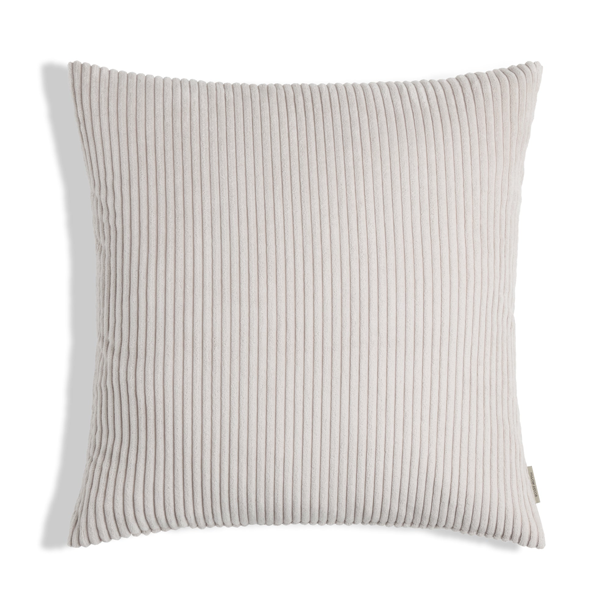 Margo Corduroy Pillow - Ash Gray - 22x22 square pillow