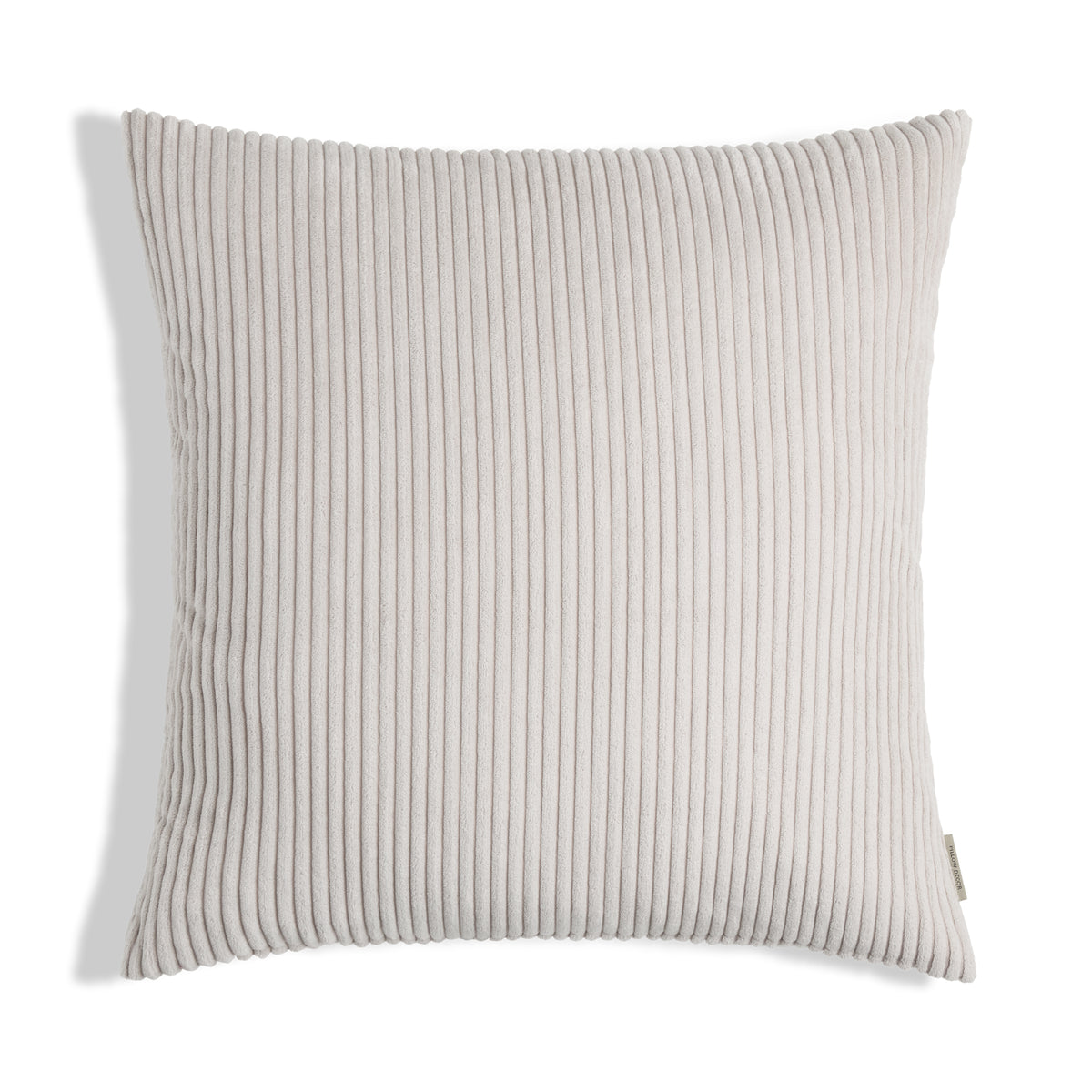 Margo Corduroy Pillow - Ash Gray - 22x22 square pillow