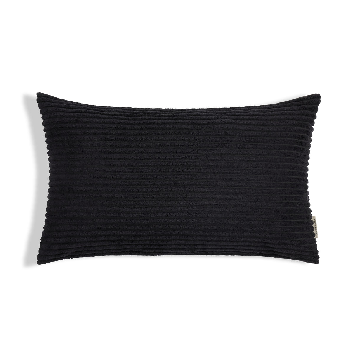 Margo Corduroy Pillow - Black - 12x20 lumbar pillow