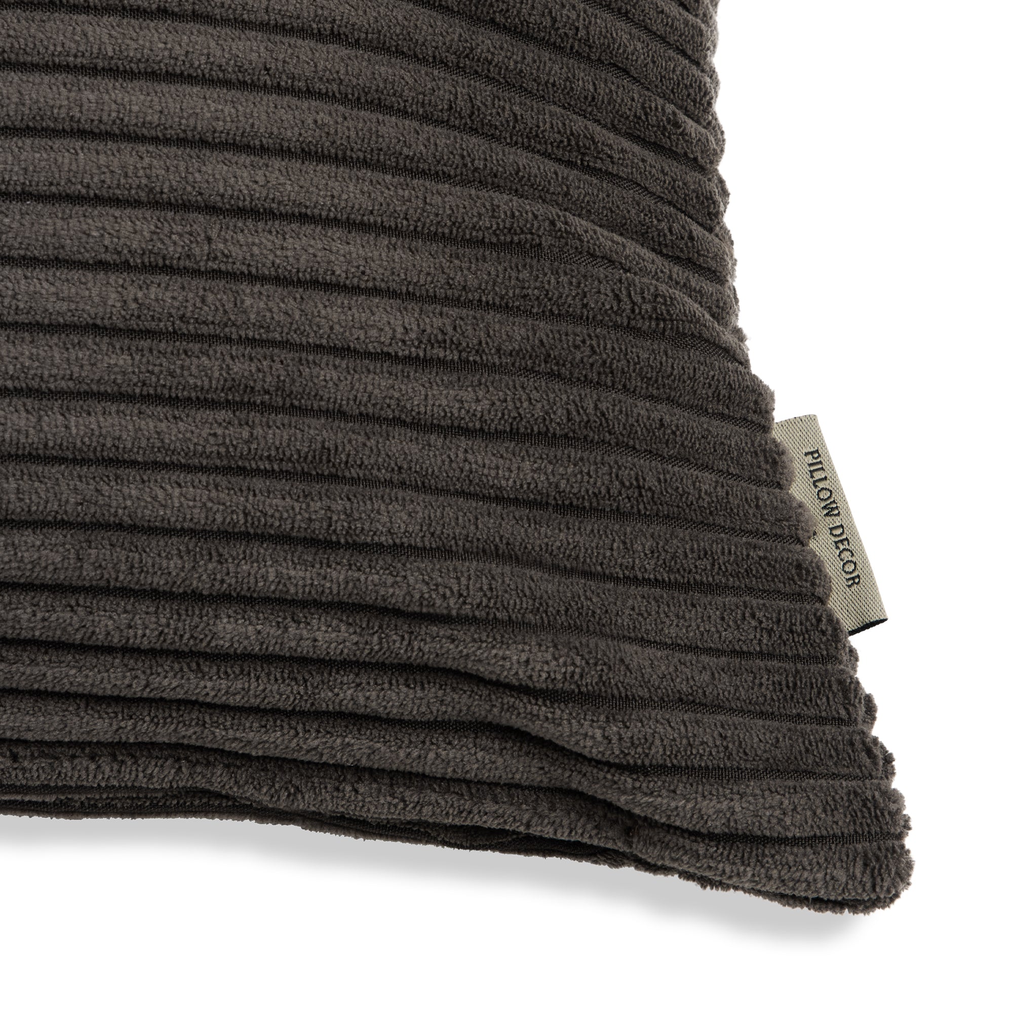 Margo Corduroy Pillow - Brown - corner detail | all-groups