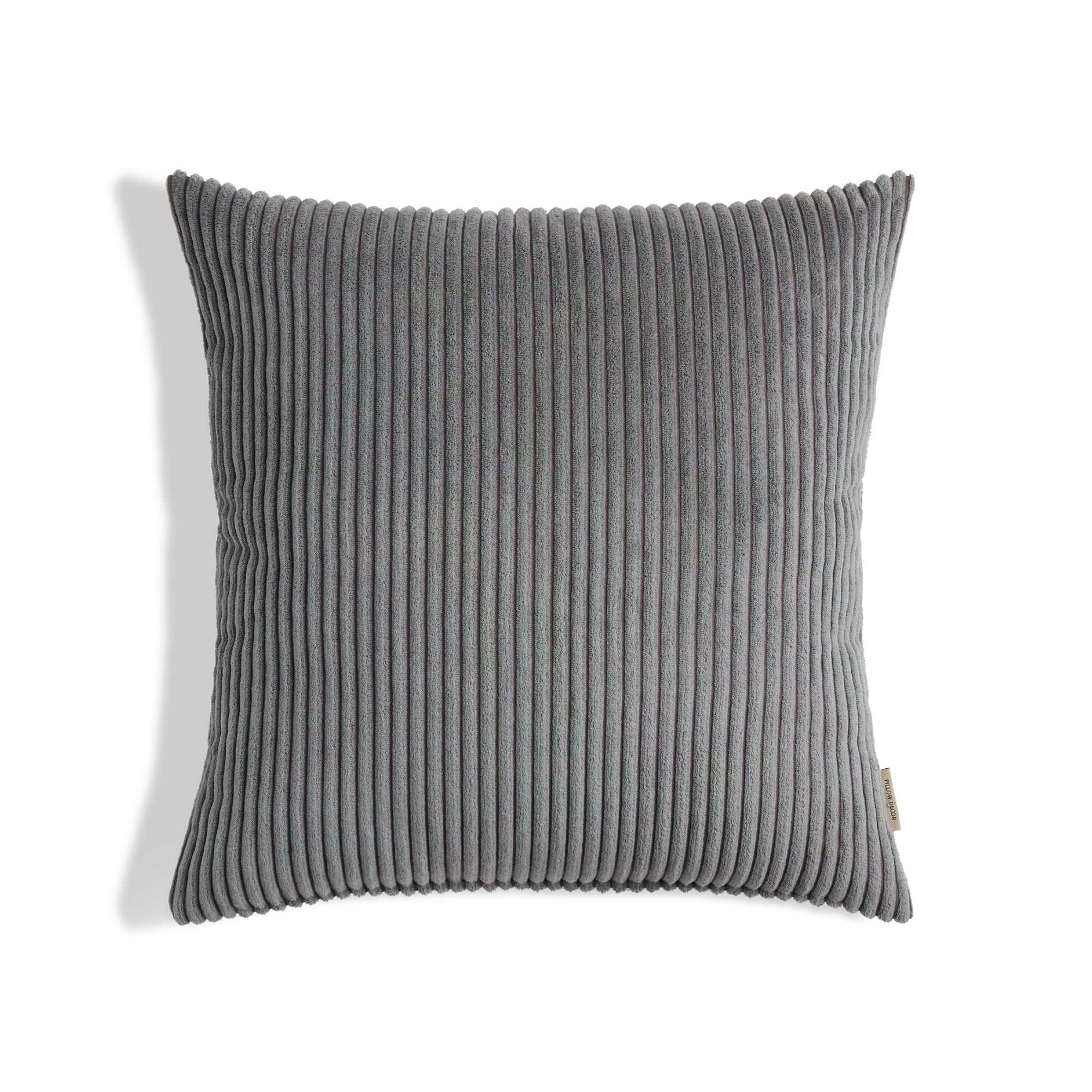 Margo Corduroy Pillow - Gray - 18x18 square pillow