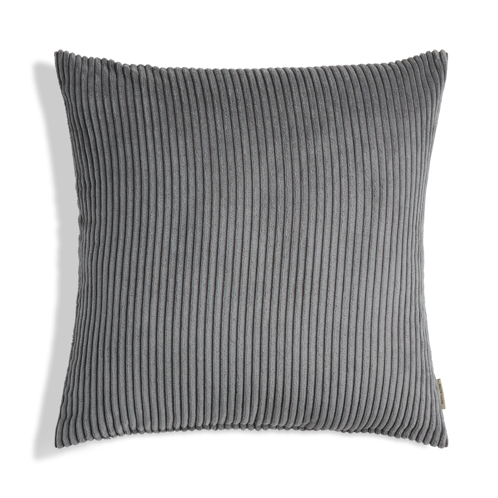Margo Corduroy Pillow - Gray - 22x22 square pillow