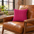 Margo Corduroy Pillow - Hot Pink - 18x18 square pillow - lifestyle