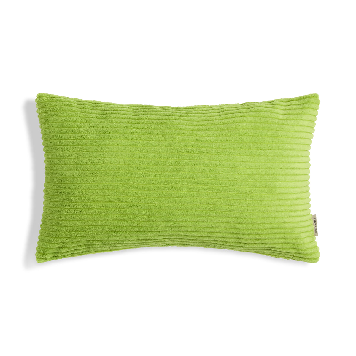 Margo Corduroy Pillow - Lime Green - 12x20 lumbar pillow