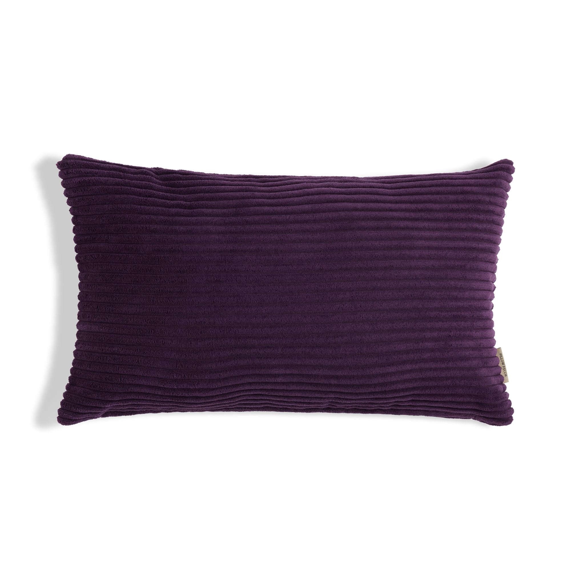 Margo Corduroy Pillow - Purple - 12x20 lumbar pillow