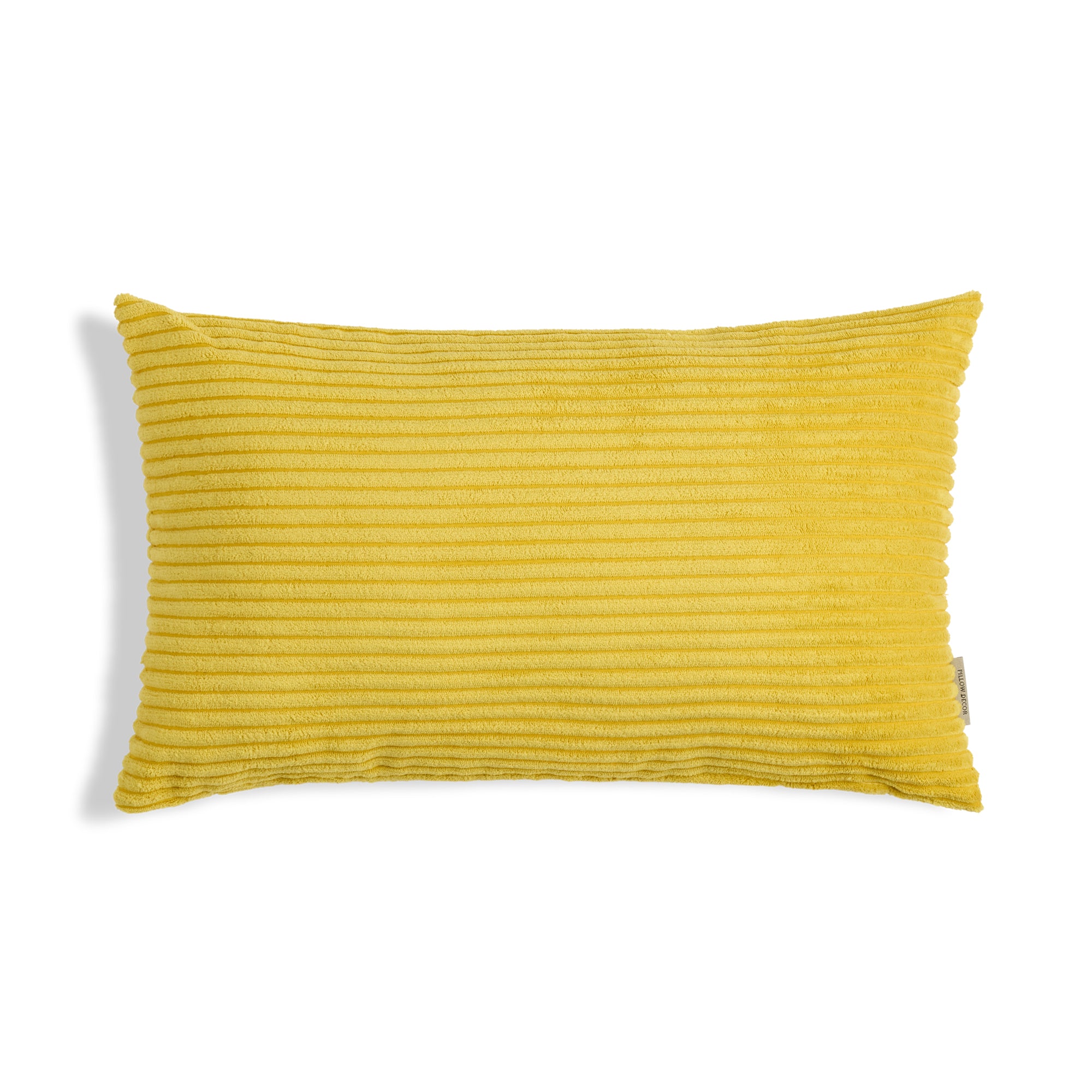 Margo Corduroy Pillow - Yellow - 12x20 lumbar pillow
