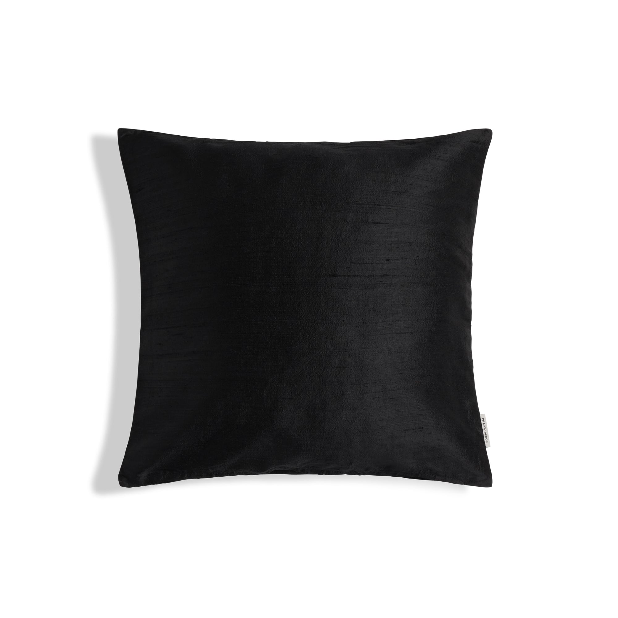 Sankara Silk Pillow - Black - 16x16 square pillow