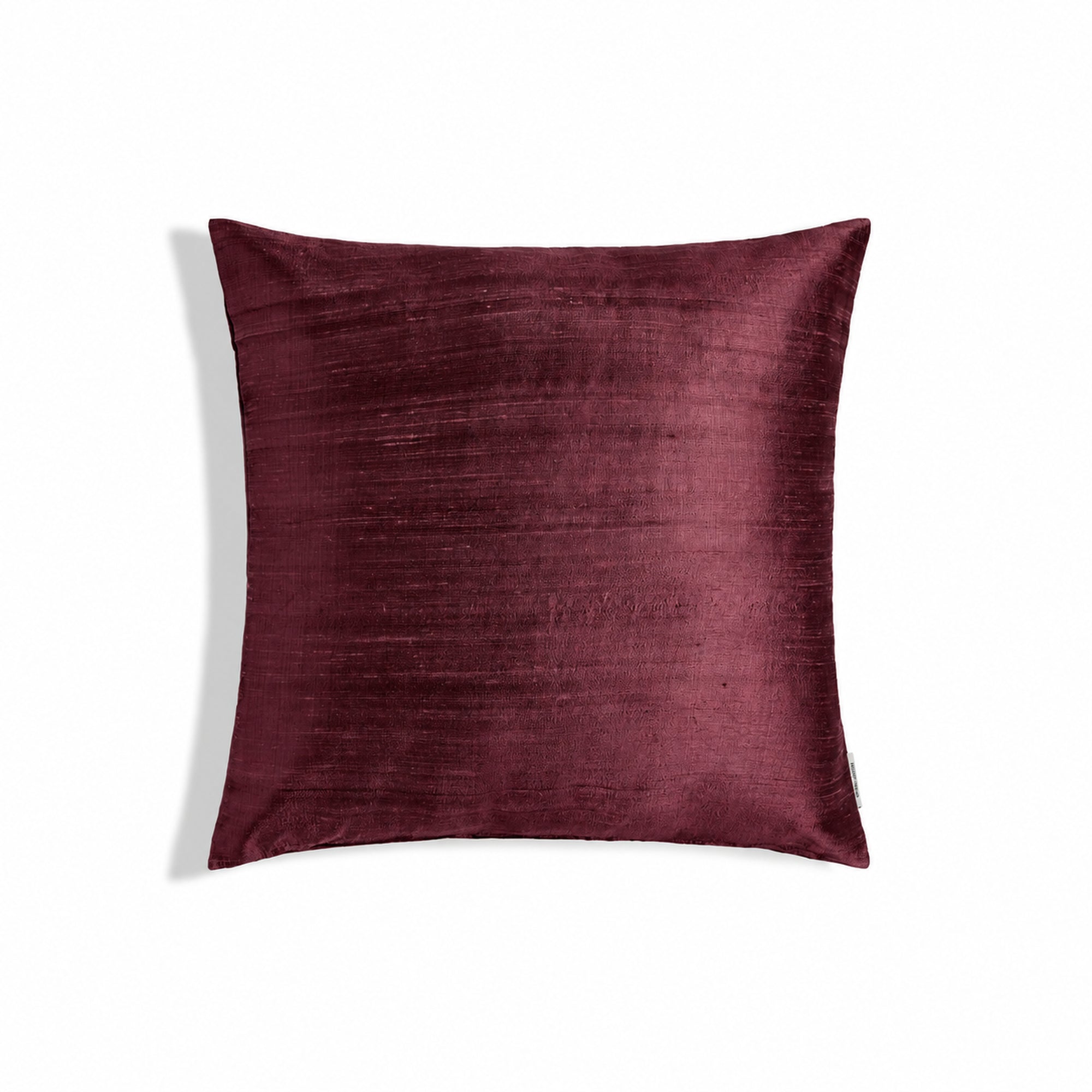 Sankara Silk Pillow - Burgundy - 16x16 square pillow