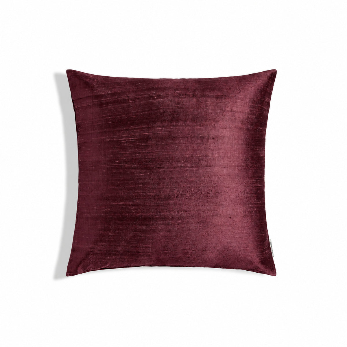 Sankara Silk Pillow - Burgundy - 16x16 square pillow