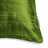 Sankara Silk Pillow - Cactus Green - corner detail | all-groups