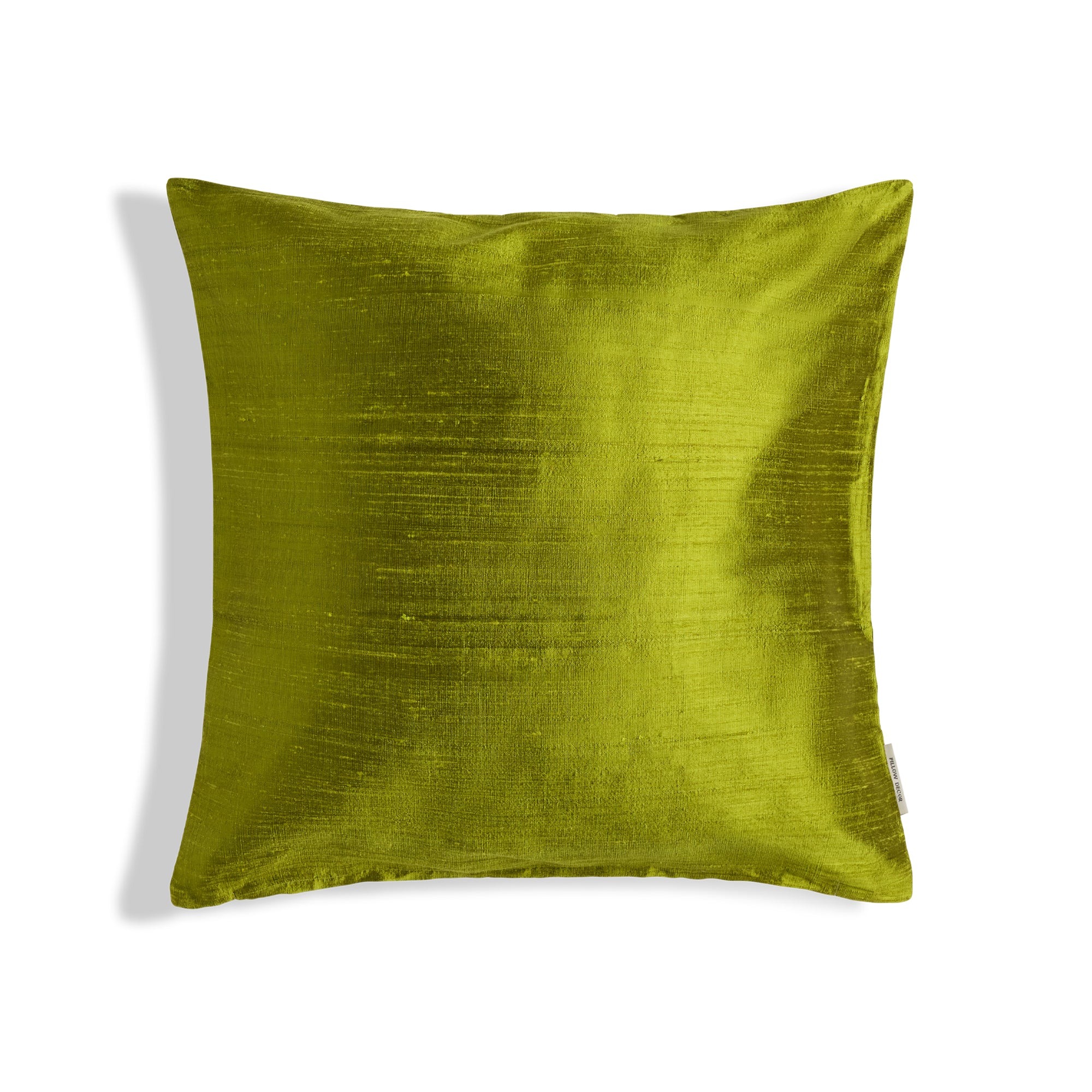 Sankara Silk Pillow - Chartreuse - 18x18 square pillow