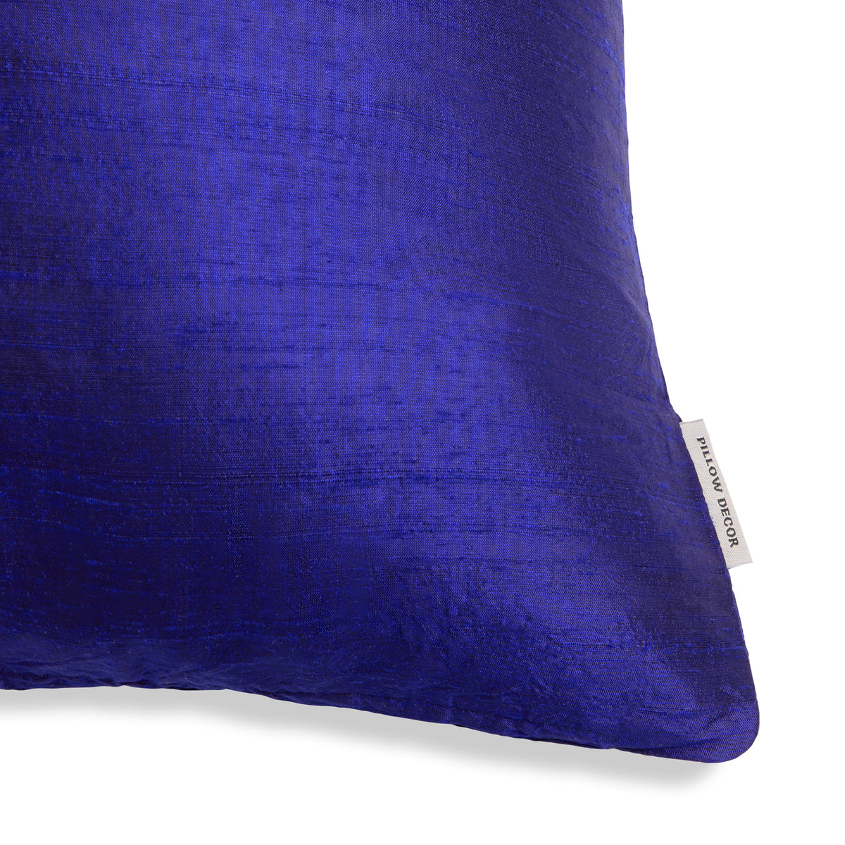 Sankara Silk Pillow - Cobalt Blue - corner detail | all-groups