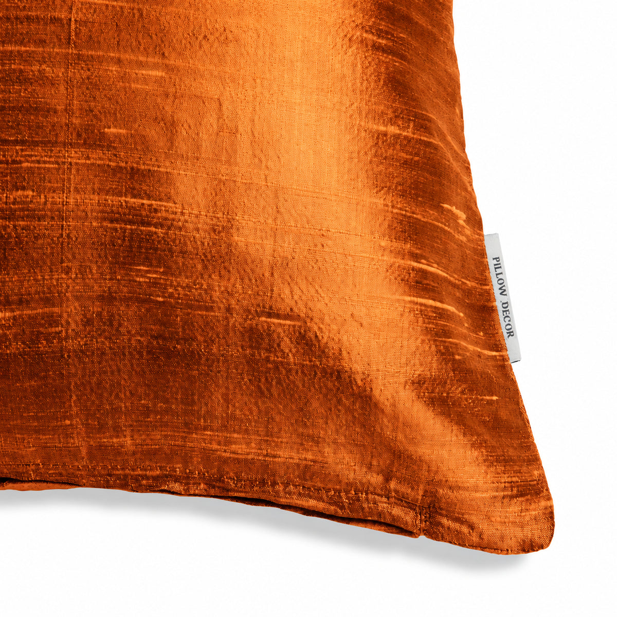 Sankara Silk Pillow - Copper - corner detail | all-groups