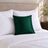 Sankara Silk Pillow - Dark Green - 16x16 square pillow - lifestyle