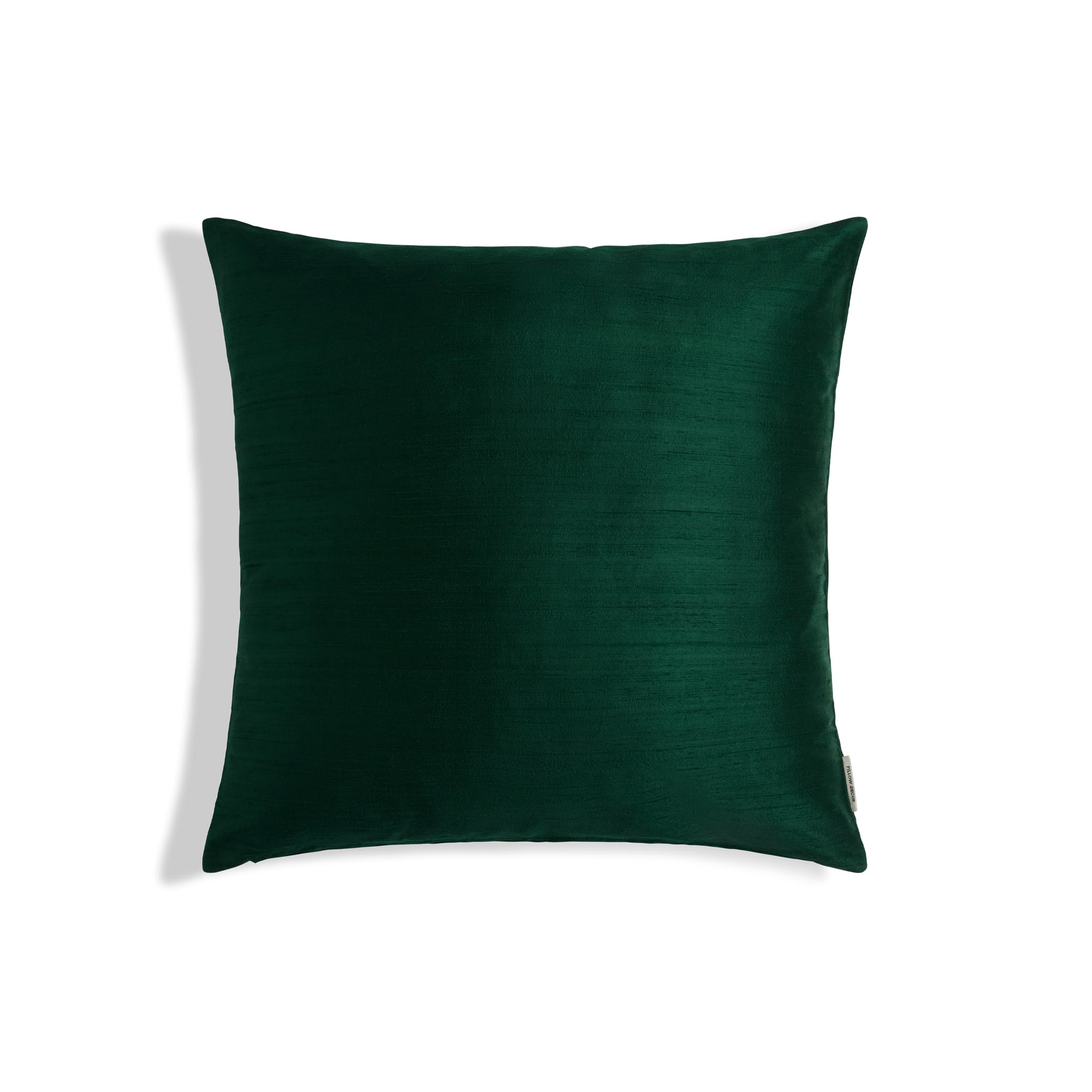 Sankara Silk Pillow - Dark Green - 16x16 square pillow