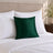 Sankara Silk Pillow - Dark Green - 18x18 square pillow - lifestyle