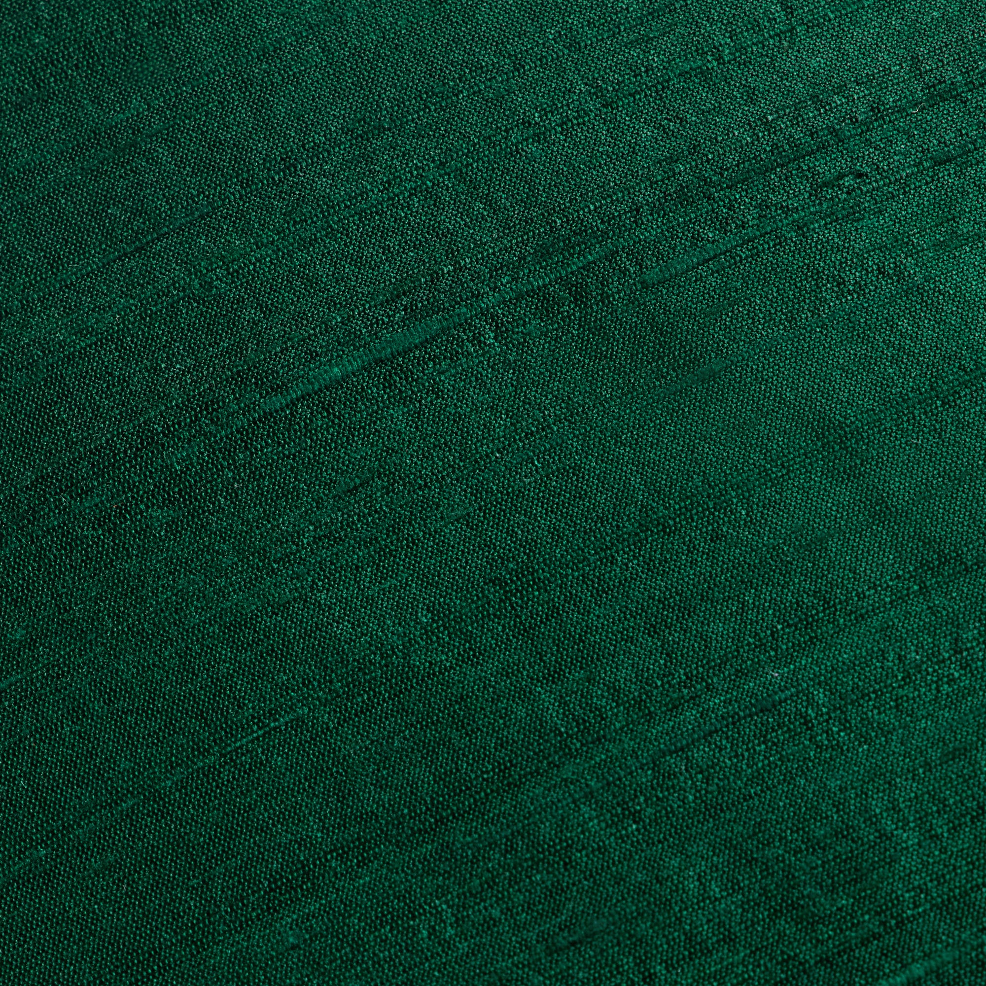 Sankara Silk Pillow - Dark Green - fabric detail | all-groups