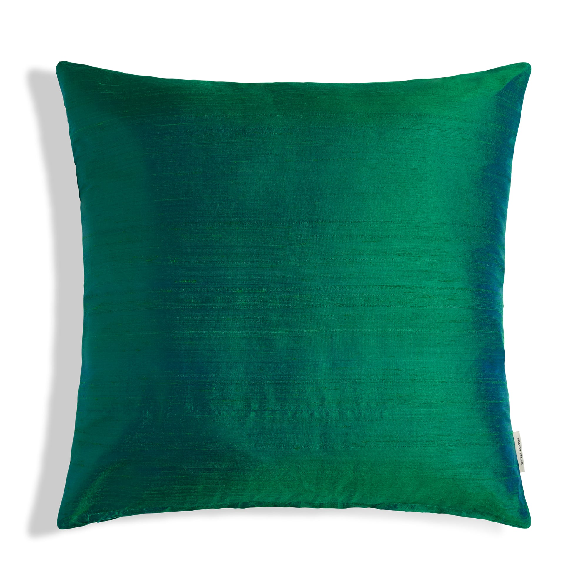 Sankara Silk Pillow - Emerald Green - 20x20 square pillow