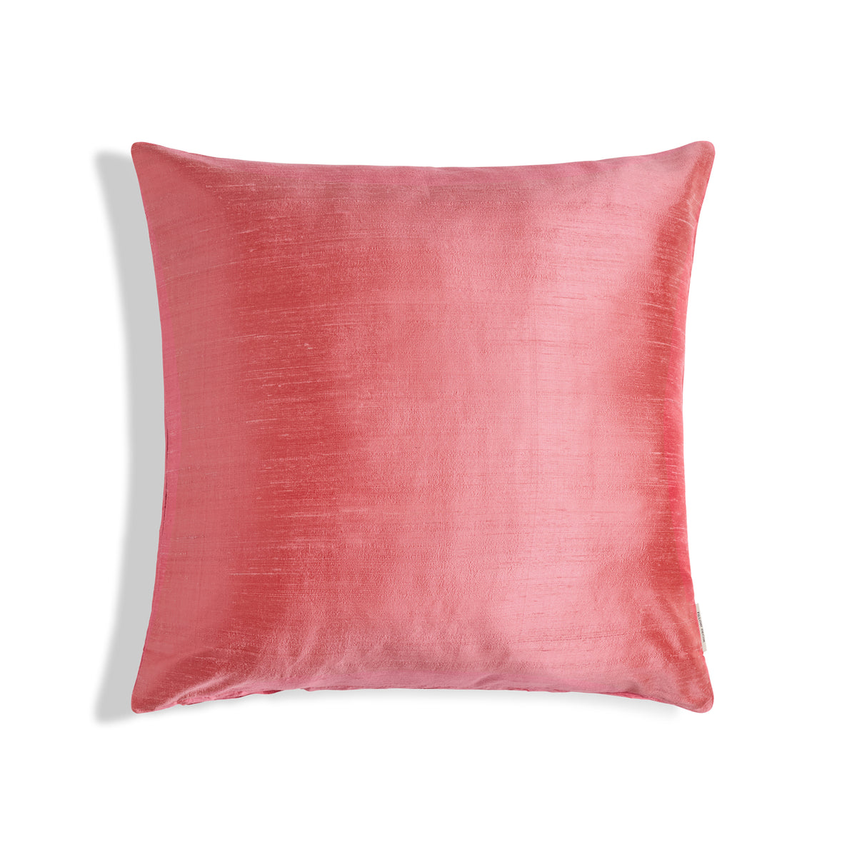 Sankara Silk Pillow - Hibiscus Pink - 18x18 square pillow