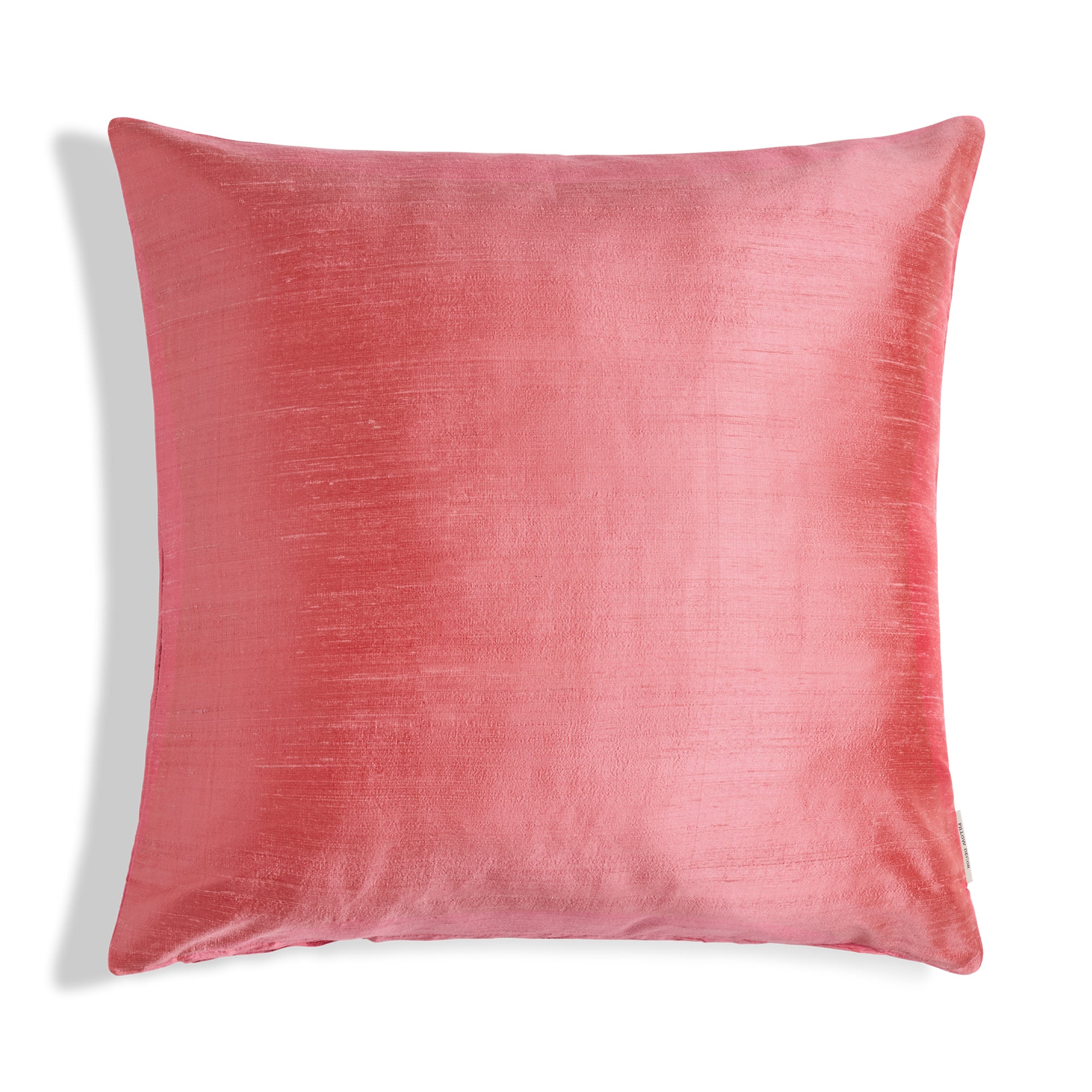 Sankara Silk Pillow - Hibiscus Pink - 20x20 square pillow