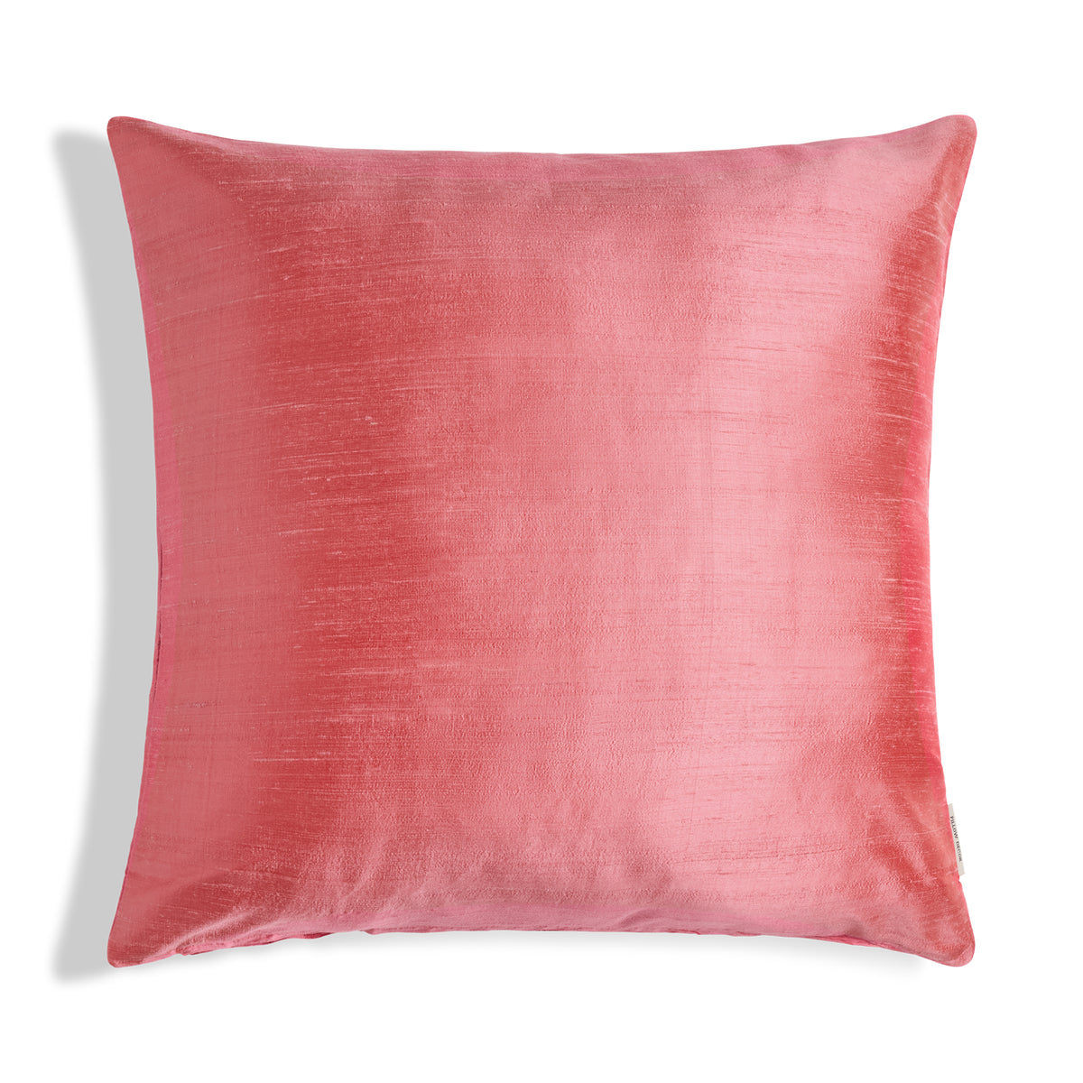 Sankara Silk Pillow - Hibiscus Pink - 20x20 square pillow