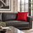 Sankara Silk Pillow - Red - 20x20 square pillow - lifestyle | all-groups