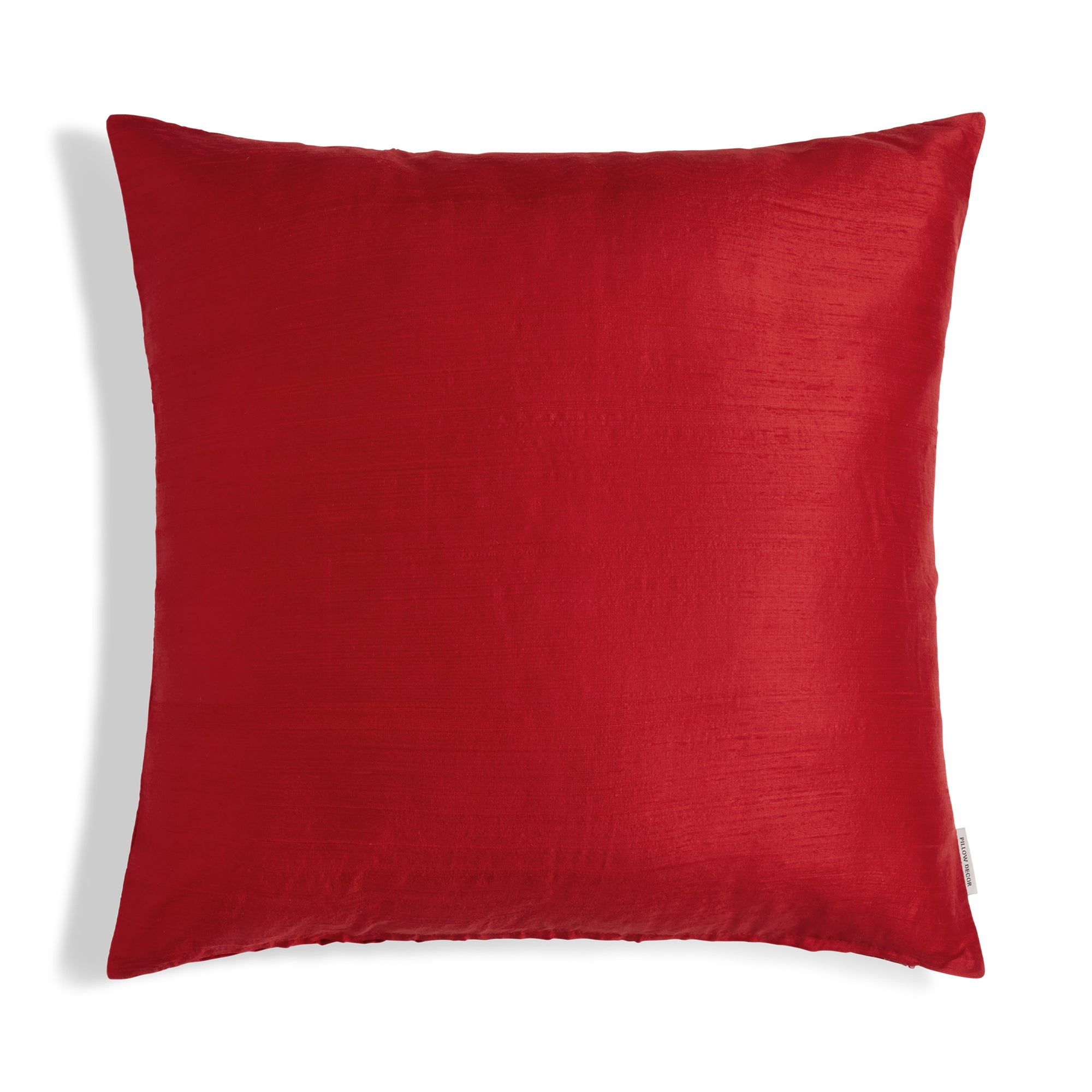 Sankara Silk Pillow - Red - 20x20 square pillow