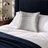Sankara Silk Pillow - Silver - 16x16 square pillow - lifestyle
