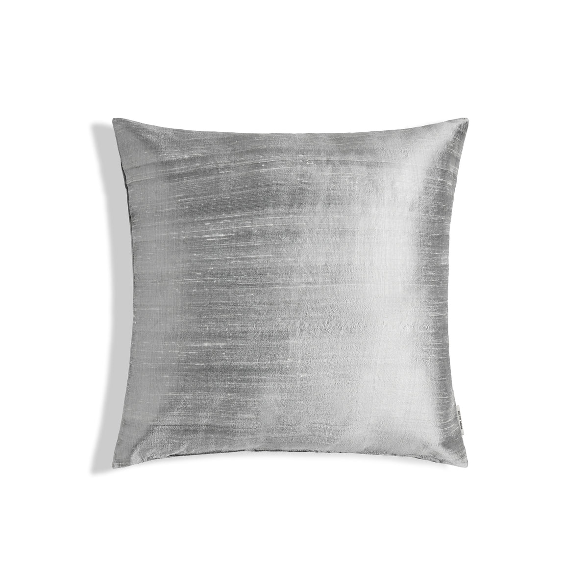 Sankara Silk Pillow - Silver - 16x16 square pillow