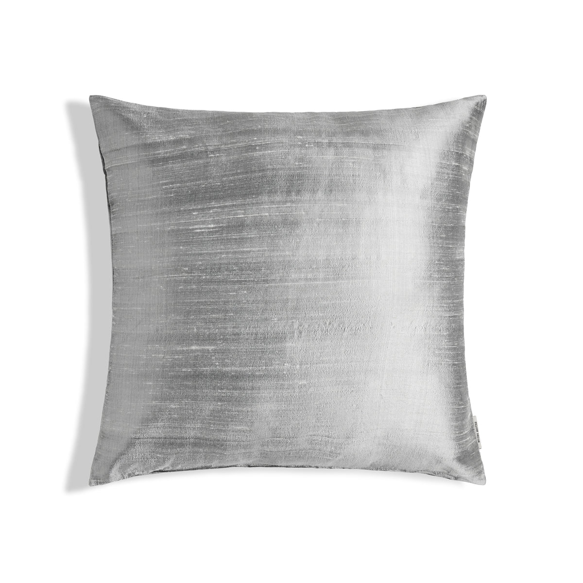 Sankara Silk Pillow - Silver - 18x18 square pillow