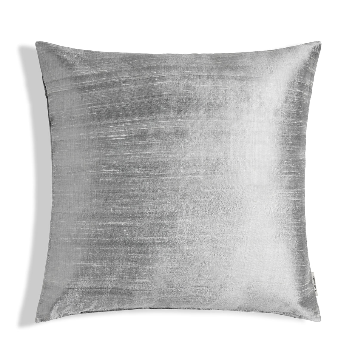 Sankara Silk Pillow - Silver - 20x20 square pillow