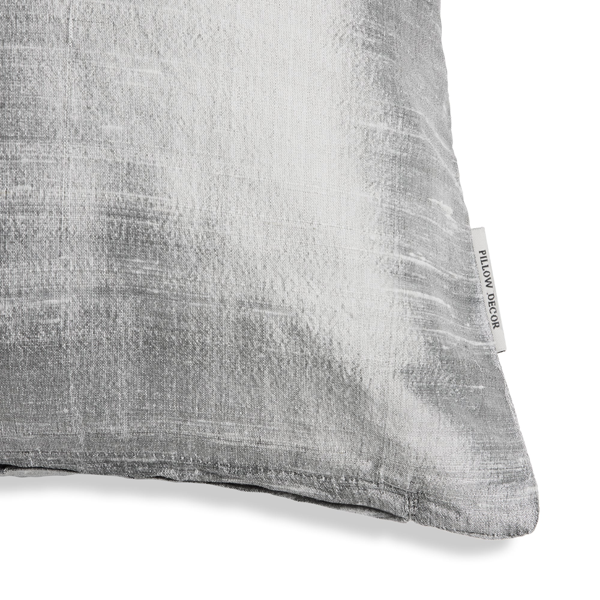 Sankara Silk Pillow - Silver - corner detail | all-groups