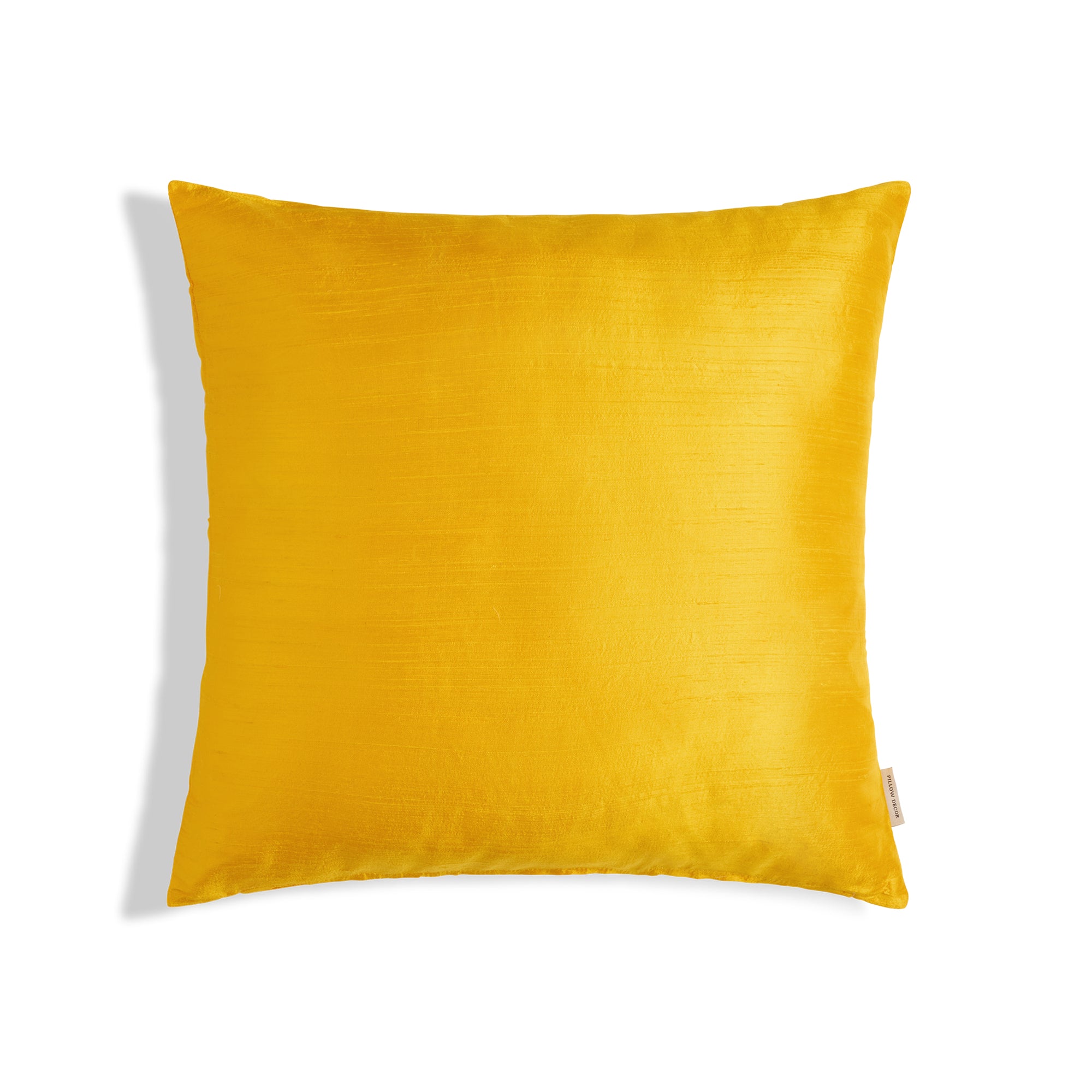 Sankara Silk Pillow - Yellow - 18x18 square pillow