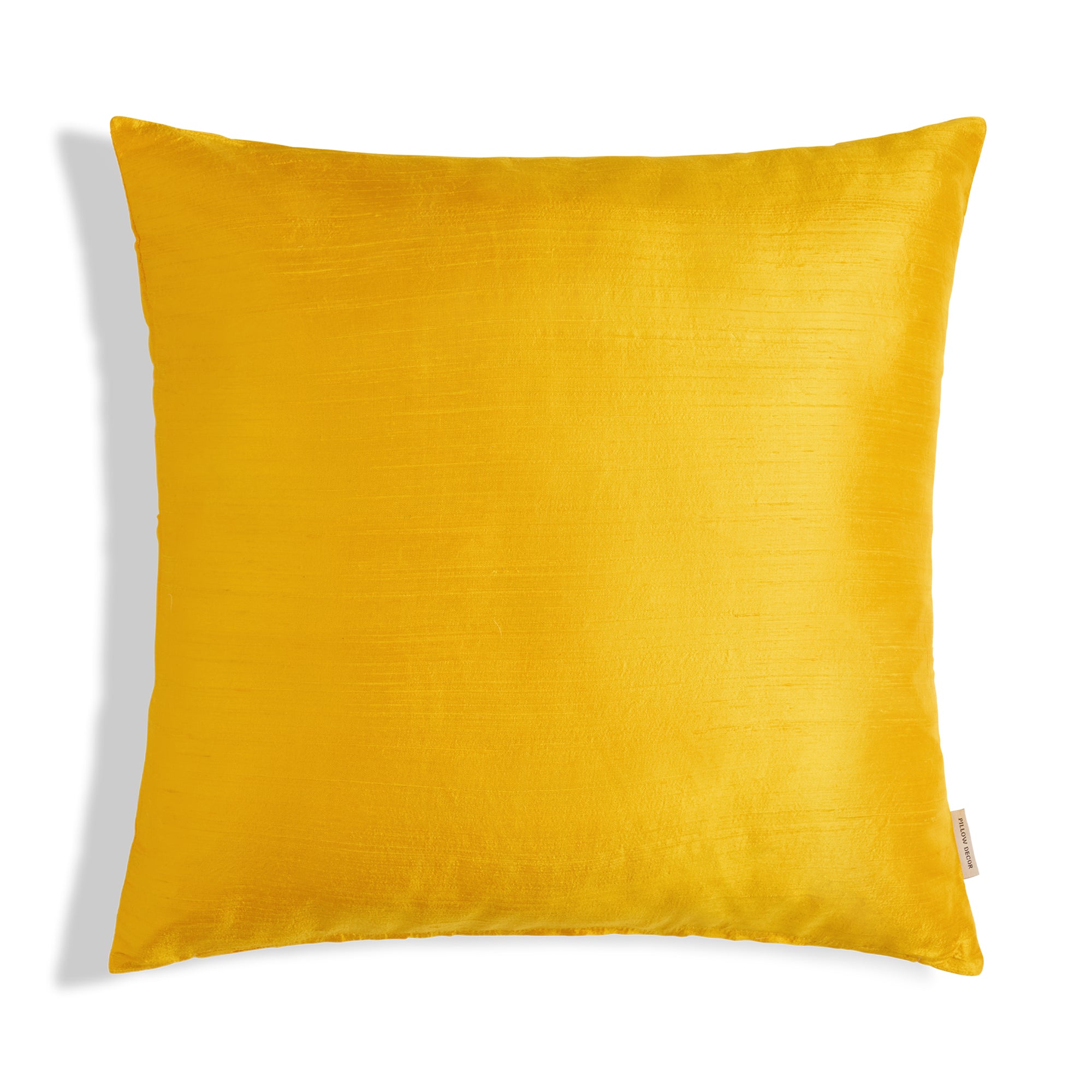Sankara Silk Pillow - Yellow - 20x20 square pillow