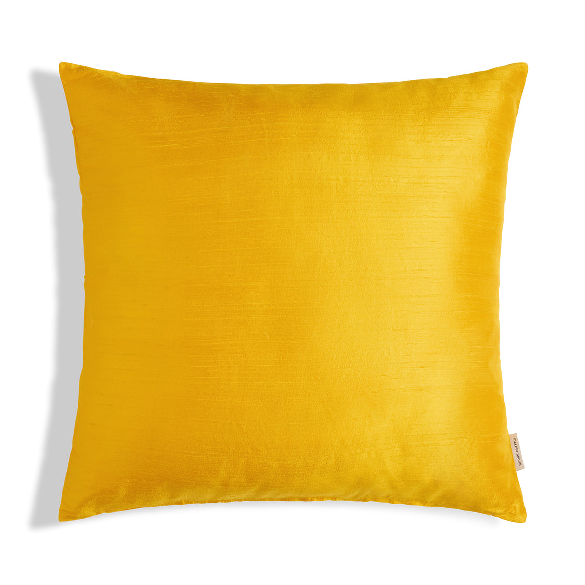 Sankara Silk Pillow - Yellow - 20x20 square pillow