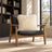 Mongolian Sheepskin Pillow - Cream - 18x18 square pillow - lifestyle | all-groups