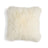 Mongolian Sheepskin Pillow - Cream - 18x18 square pillow