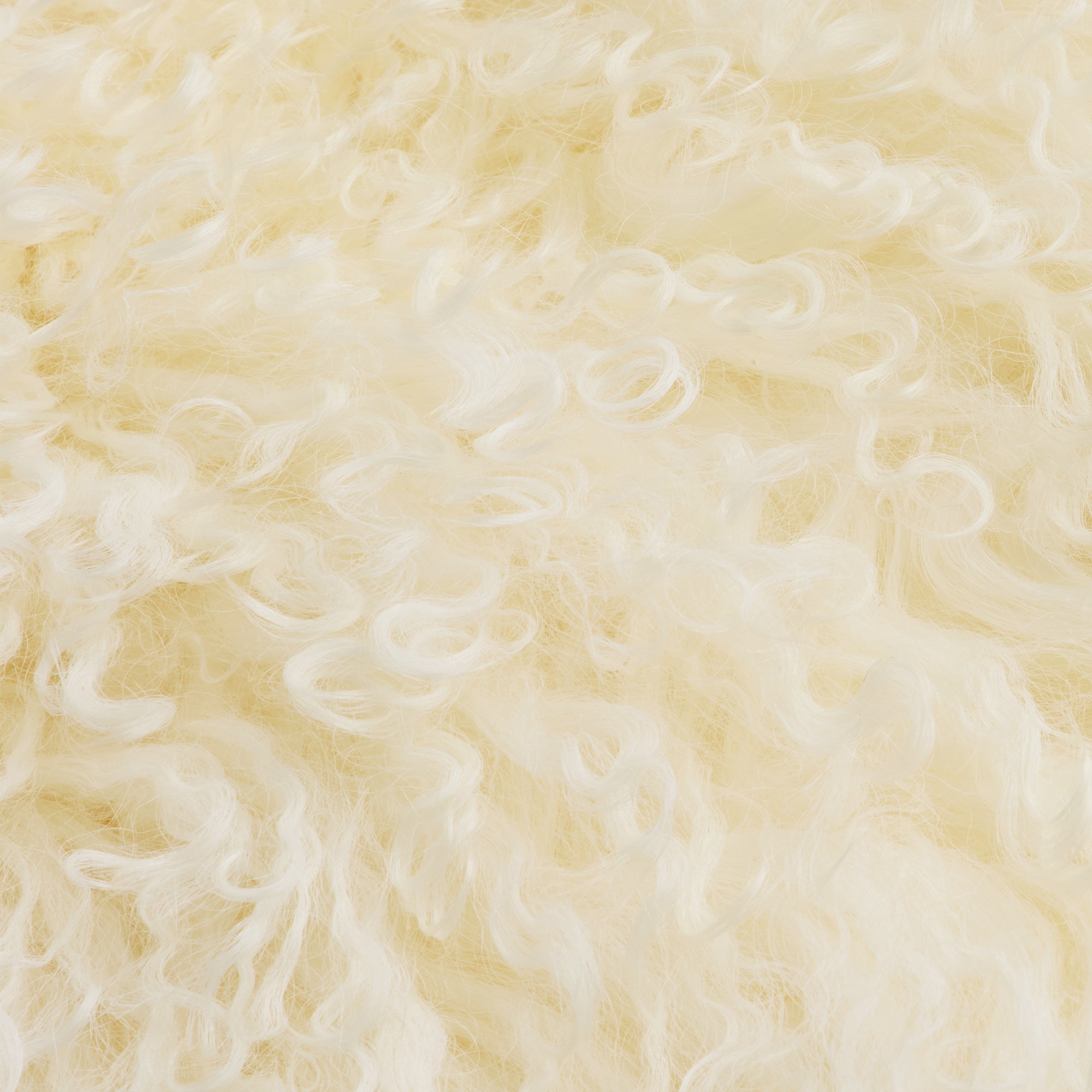 Mongolian Sheepskin Pillow - Cream - fabric detail | all-groups