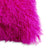 Mongolian Sheepskin Pillow - Fuchsia - corner detail | all-groups