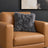 Mongolian Sheepskin Pillow - Gray - 18x18 square pillow - lifestyle | all-groups