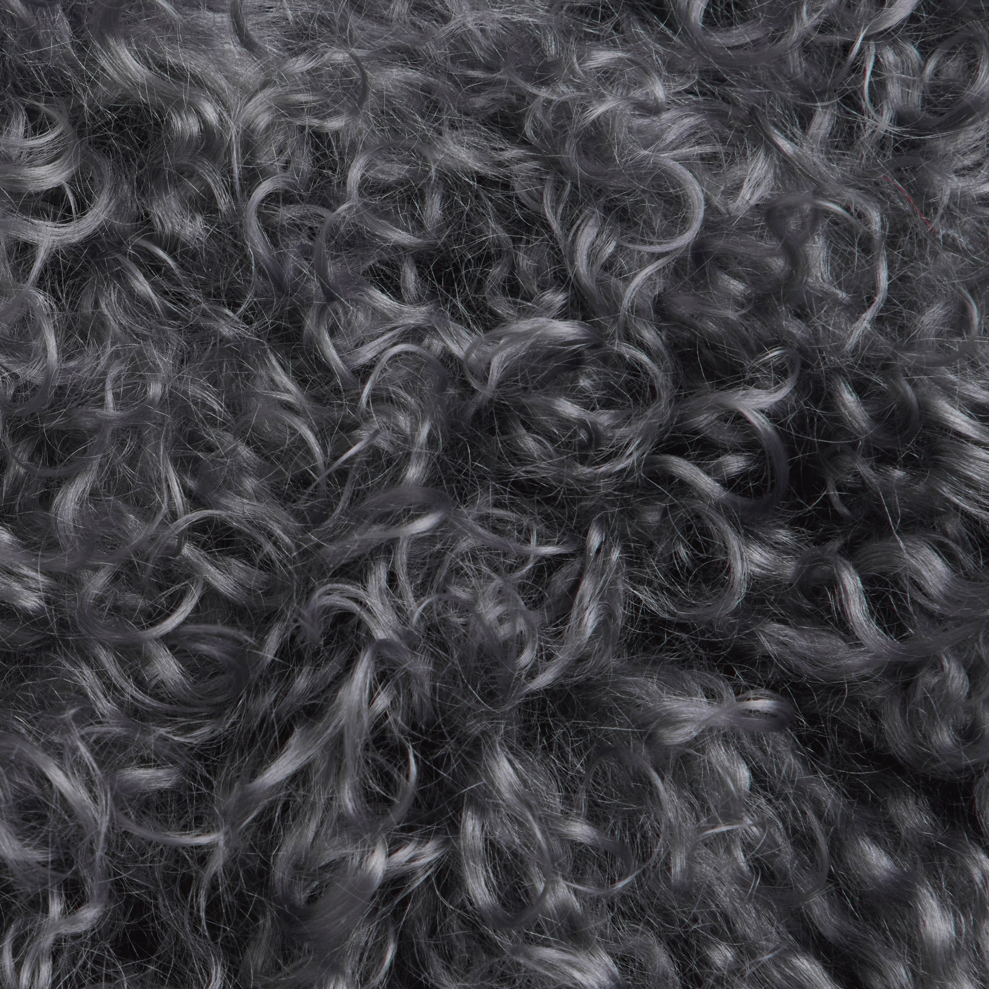 Mongolian Sheepskin Pillow - Gray - fabric detail | all-groups