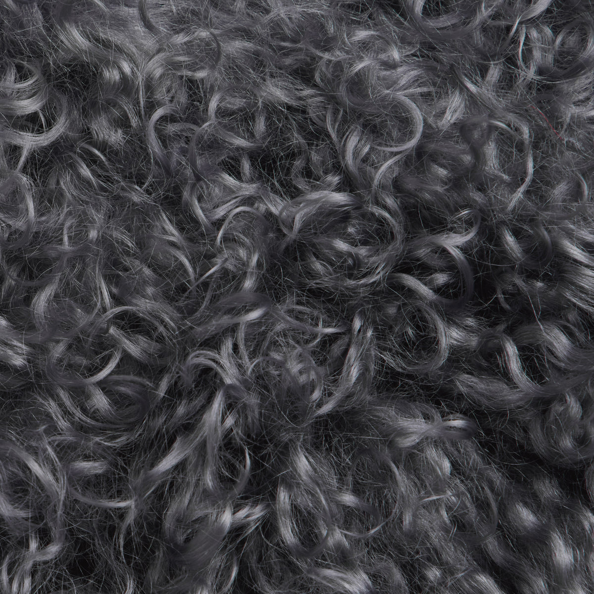 Mongolian Sheepskin Pillow - Gray - fabric detail | all-groups
